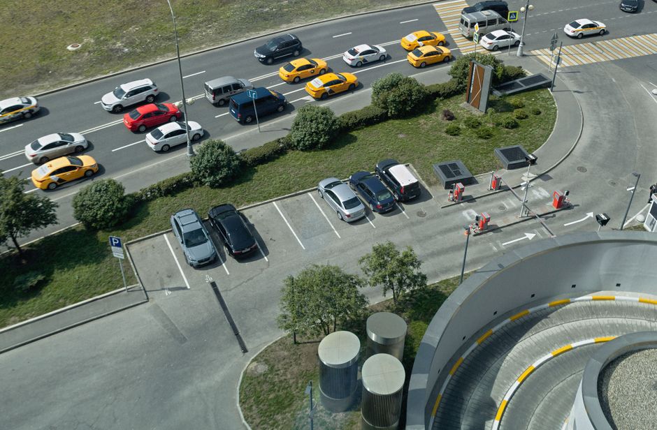 Área de servicio en una autovía española